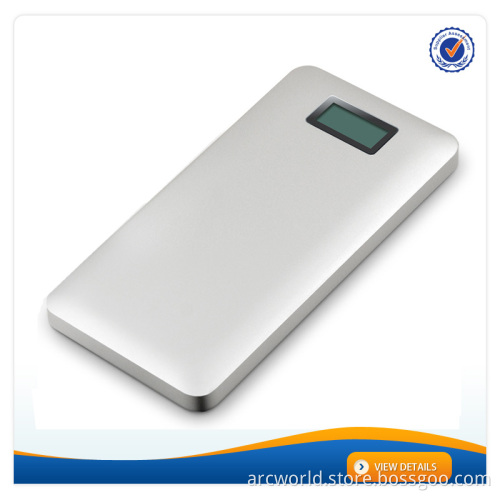 AWC238 10000mah 2015 power bank metal with LCD screen 2a charger 12000mah power bank